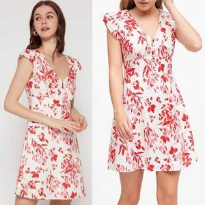 Banana Republic Linen Floral Button-Front Dress 6